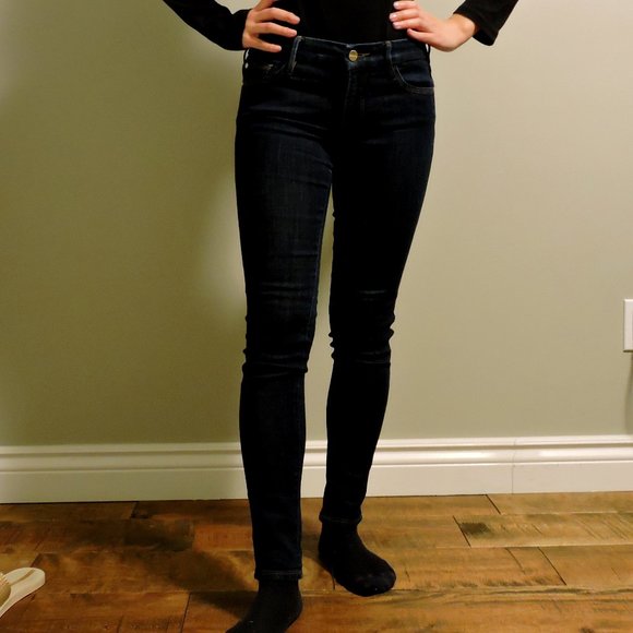 Marciano Low-Rise Skinny Jeans, Dark Wash, US 26 - Picture 5 of 12